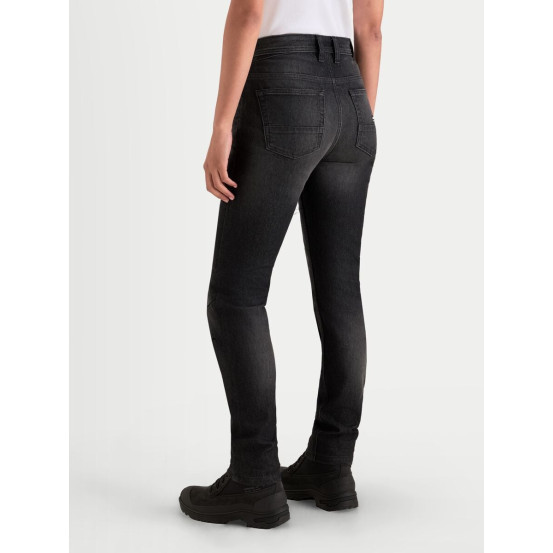 Jean moto femme Alpinestars Stella Flex AST-7 coupe courte - Noir délavé