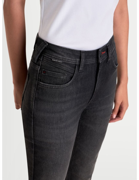 Jean moto femme Alpinestars Stella Flex AST-7 coupe courte - Noir délavé