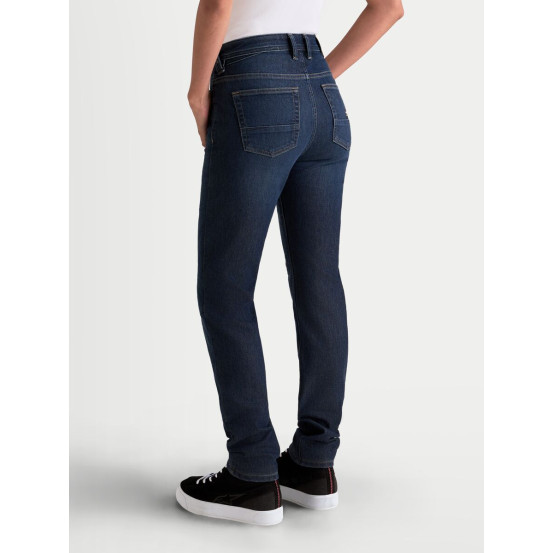 Jean moto femme Alpinestars Stella Flex AST-7 coupe courte - Bleu foncé