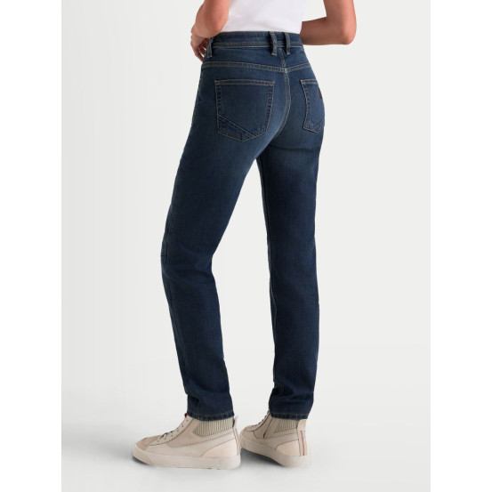 Jean moto femme Alpinestars Stella Flex AST-5 coupe courte - Bleu indigo délavé