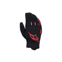 Gants moto Alpinestars Faster V3 Plasma Drystar - Noir Rouge fluo