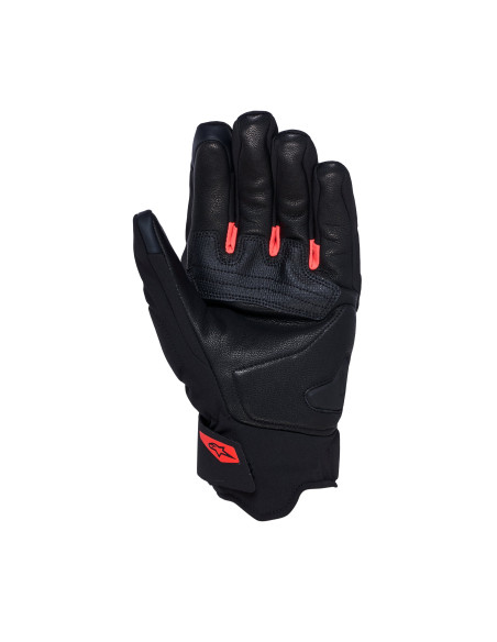 Gants moto Alpinestars Faster V3 Plasma Drystar - Noir Rouge fluo