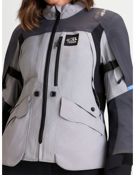 Veste moto femme Alpinestars Stella ST-7 V2 2L Gore-Tex - Gris Noir