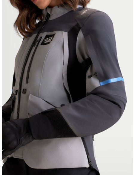 Veste moto femme Alpinestars Stella ST-7 V2 2L Gore-Tex - Gris Noir