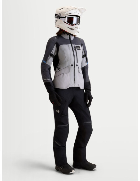 Veste moto femme Alpinestars Stella ST-7 V2 2L Gore-Tex - Gris Noir