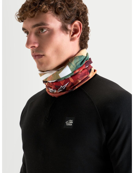 Tour de cou moto Alpinestars Buff Peaks PrimaLoft - Marron