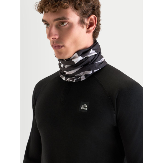 Tour de cou moto Alpinestars Buff All Terra PrimaLoft - Noir Gris