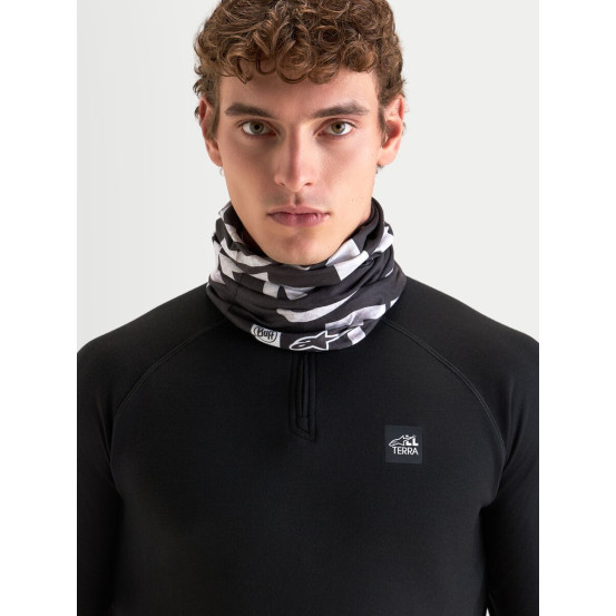 Tour de cou moto Alpinestars Buff All Terra PrimaLoft - Noir Gris