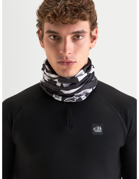 Tour de cou moto Alpinestars Buff All Terra PrimaLoft - Noir Gris