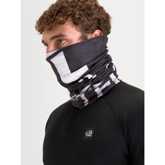 Tour de cou moto Alpinestars Buff All Terra PrimaLoft - Noir Gris