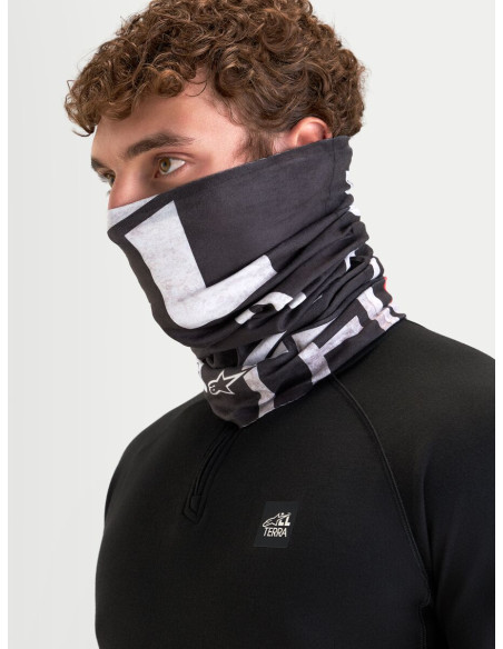 Tour de cou moto Alpinestars Buff All Terra PrimaLoft - Noir Gris