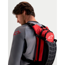 Sac à dos moto Alpinestars AT-9 - Noir Rouge 2