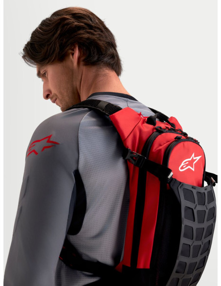 Sac à dos moto Alpinestars AT-9 - Noir Rouge