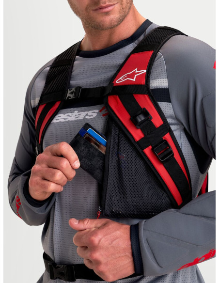 Sac à dos moto Alpinestars AT-9 - Noir Rouge