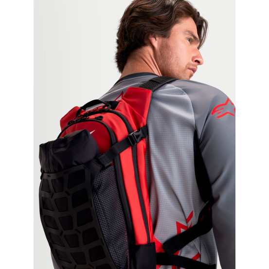 Sac à dos moto Alpinestars AT-9 - Noir Rouge