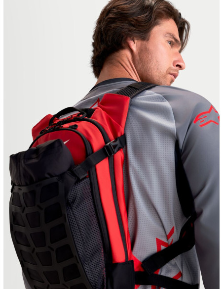 Sac à dos moto Alpinestars AT-9 - Noir Rouge