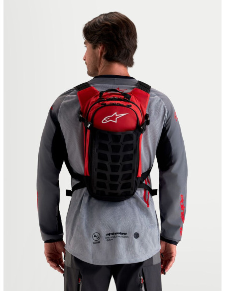 Sac à dos moto Alpinestars AT-9 - Noir Rouge