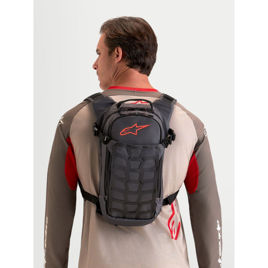 Sac à dos moto Alpinestars AT-9 - Marron Gris foncé
