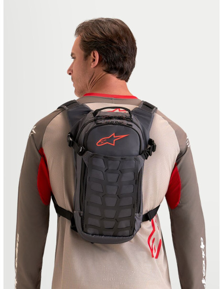 Sac à dos moto Alpinestars AT-9 - Marron Gris foncé