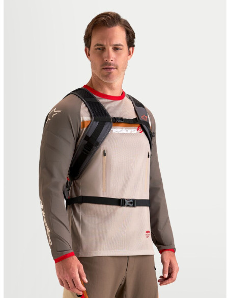 Sac à dos moto Alpinestars AT-9 - Marron Gris foncé