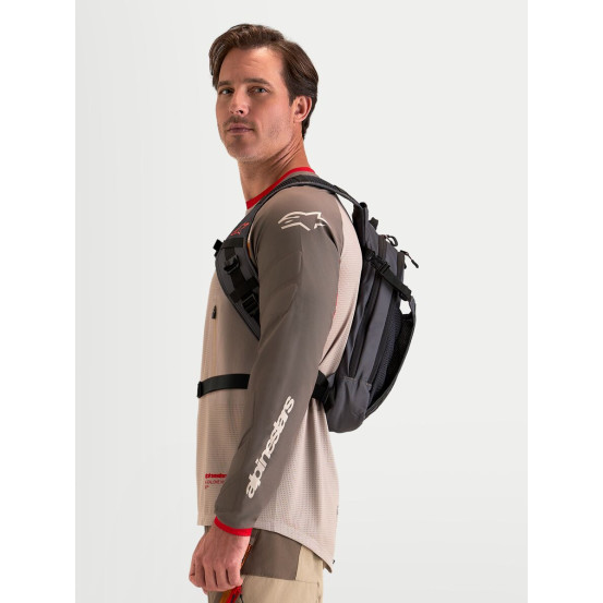 Sac à dos moto Alpinestars AT-9 - Marron Gris foncé