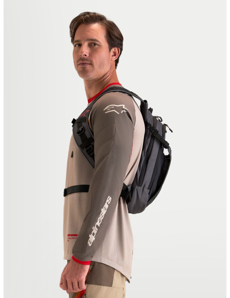 Sac à dos moto Alpinestars AT-9 - Marron Gris foncé