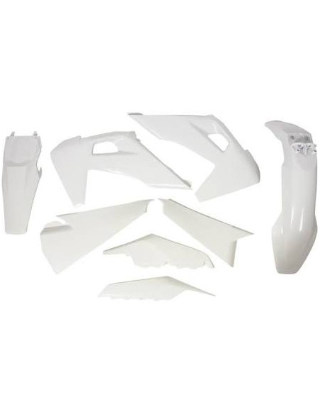 Kit plastiques RTECH - Blanc - Husqvarna TE / FE 2020-2023
