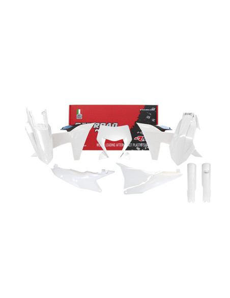 Kit plastiques RTECH - Blanc - KTM  EXC / EXC-F 2024-2026
