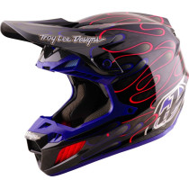 Casque cross Troy Lee Designs 2027 SE5 Carbon Overspray - Noir Magenta