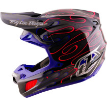 Casque cross Troy Lee Designs 2027 SE5 Carbon Overspray - Noir Magenta 2