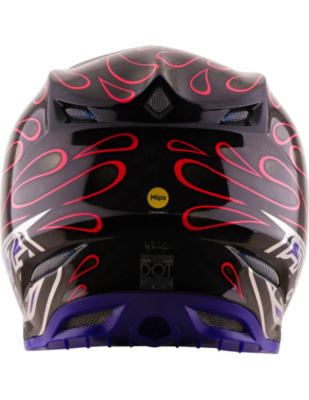 Casque cross Troy Lee Designs 2027 SE5 Carbon Overspray - Noir Magenta