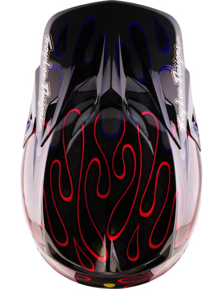 Casque cross Troy Lee Designs 2027 SE5 Carbon Overspray - Noir Magenta