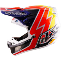 Casque cross Troy Lee Designs 2027 SE5 Carbon Boltz - Bleu marine Blanc 2