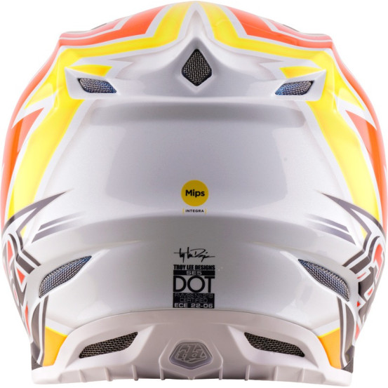 Casque cross Troy Lee Designs 2027 SE5 Carbon Boltz - Bleu marine Blanc