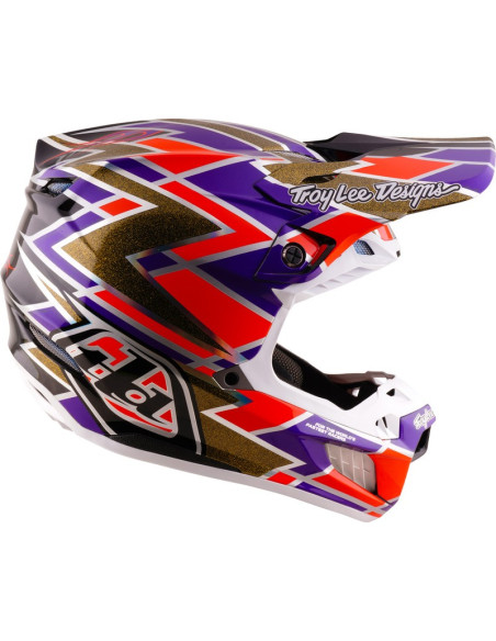 Casque cross Troy Lee Designs 2027 SE5 Carbon Flush - Violet
