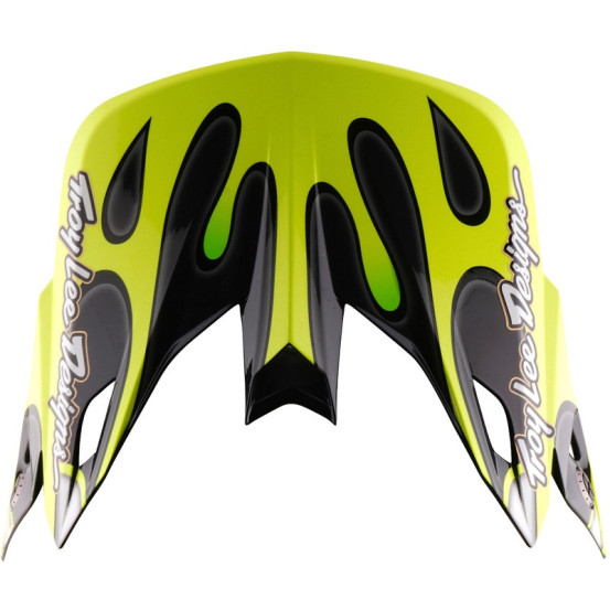 Casque cross Troy Lee Designs 2027 SE5 Composite Overspray - Anthracite Jaune fluo