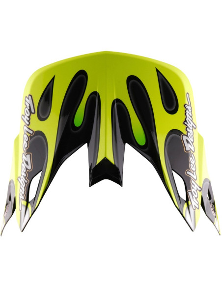 Casque cross Troy Lee Designs 2027 SE5 Composite Overspray - Anthracite Jaune fluo