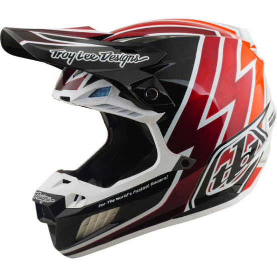 Casque cross Troy Lee Designs 2027 SE5 Composite Boltz - Noir Rouge