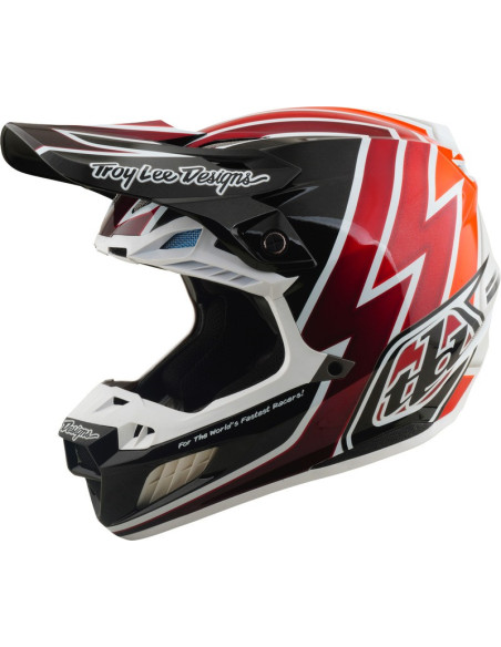 Casque cross Troy Lee Designs 2027 SE5 Composite Boltz - Noir Rouge