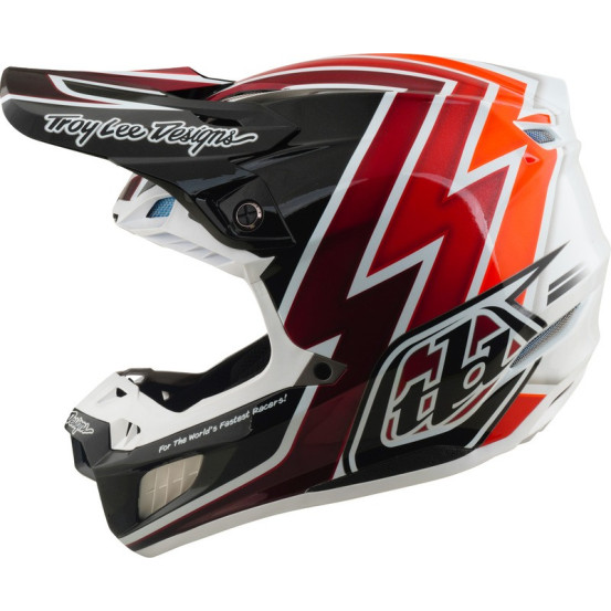 Casque cross Troy Lee Designs 2027 SE5 Composite Boltz - Noir Rouge