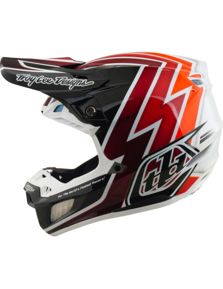 Casque cross Troy Lee Designs 2027 SE5 Composite Boltz - Noir Rouge