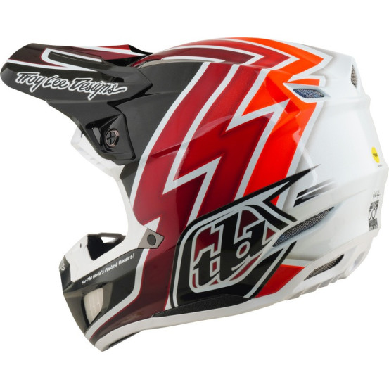 Casque cross Troy Lee Designs 2027 SE5 Composite Boltz - Noir Rouge