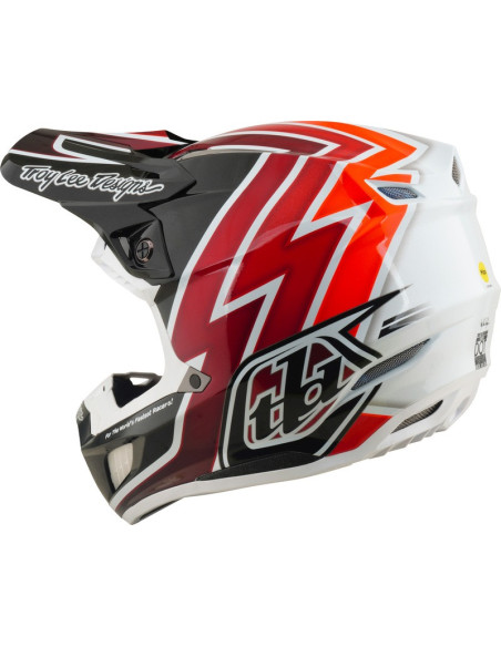 Casque cross Troy Lee Designs 2027 SE5 Composite Boltz - Noir Rouge