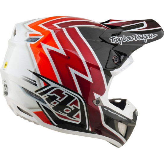 Casque cross Troy Lee Designs 2027 SE5 Composite Boltz - Noir Rouge
