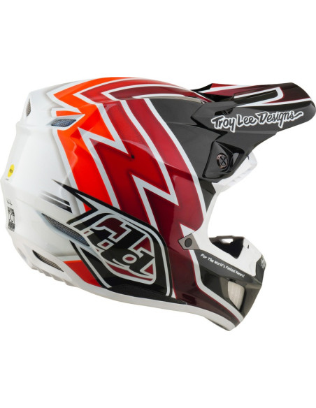 Casque cross Troy Lee Designs 2027 SE5 Composite Boltz - Noir Rouge