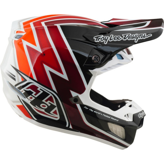 Casque cross Troy Lee Designs 2027 SE5 Composite Boltz - Noir Rouge