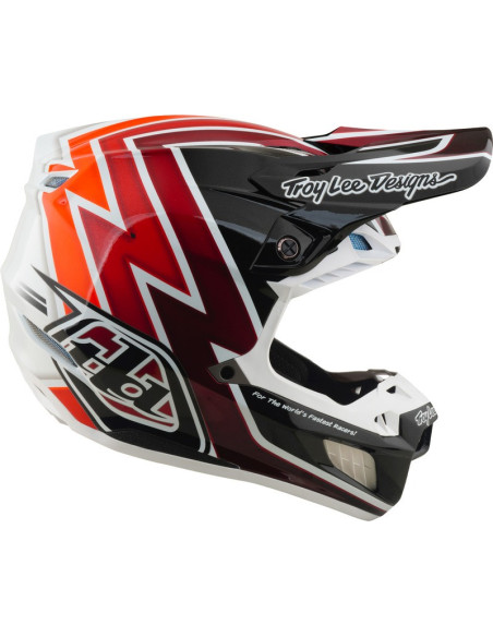 Casque cross Troy Lee Designs 2027 SE5 Composite Boltz - Noir Rouge