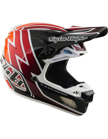 Casque cross Troy Lee Designs 2027 SE5 Composite Boltz - Noir Rouge