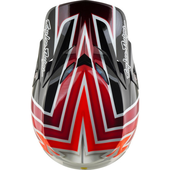 Casque cross Troy Lee Designs 2027 SE5 Composite Boltz - Noir Rouge