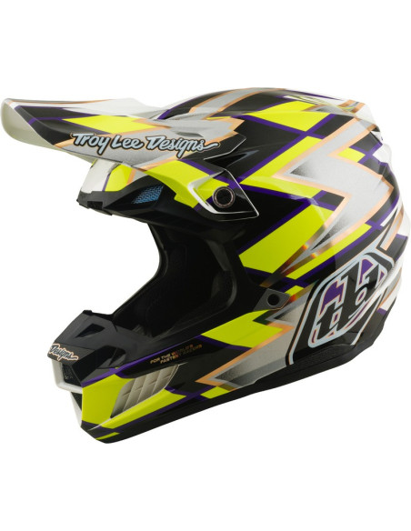 Casque cross Troy Lee Designs 2027 SE5 Composite Flush - Blanc Noir